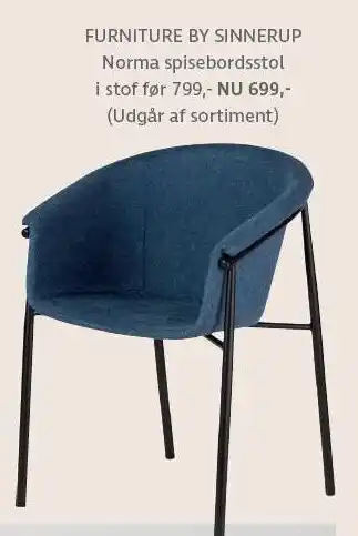 Sinnerup Furniture by sinnerup norma spisebordsstol tilbud