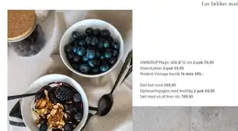 Skål, fad, viskestykker, bestik el. opbevaringsglas