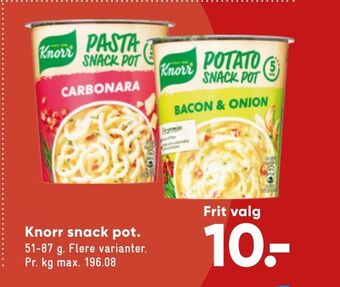 Bilka Knorr snack pot tilbud