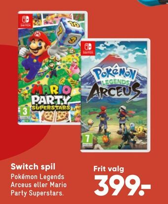 Bilka Switch spil tilbud