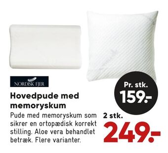 Hovedpude med memoryskum