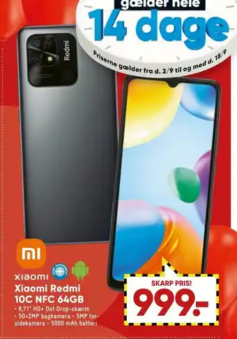 Bilka Xiaomi redmi 10c nfc 64gb tilbud