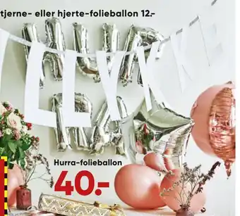 Bilka Hurra-folieballon tilbud