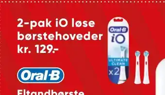 Bilka 2-pak io løse børstehoveder tilbud