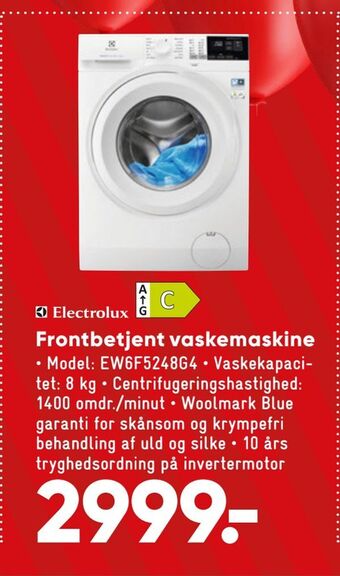 Frontbetjent vaskemaskine