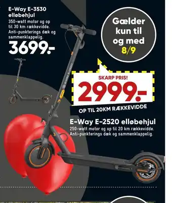 Bilka E-way e-2520 elløbehjul tilbud
