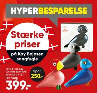 Bilka Kay bojesen sangfugle tilbud