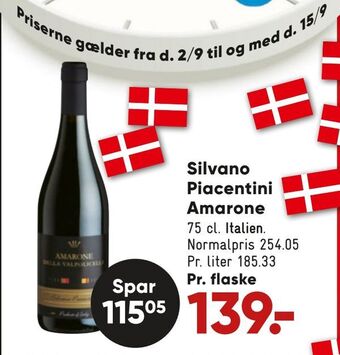 Bilka Silvano piacentini amarone tilbud