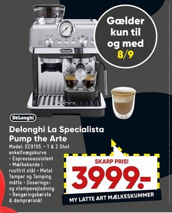 Bilka Delonghi la specialista pump the arte tilbud