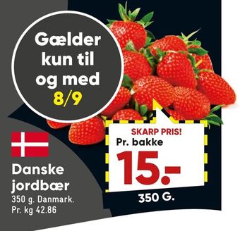 Bilka Danske jordbær tilbud