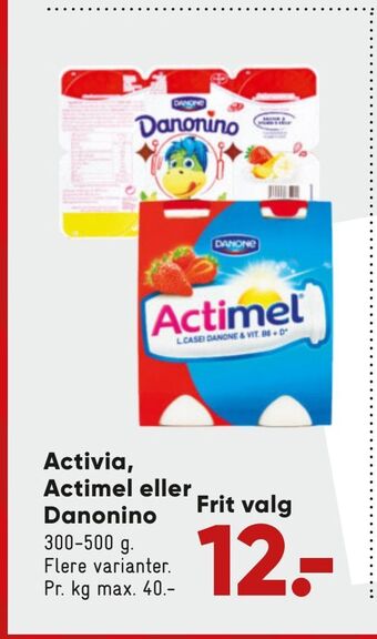 Bilka Activia, actimel eller danonino tilbud