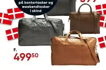 Bilka Weekendtaske i skind tilbud