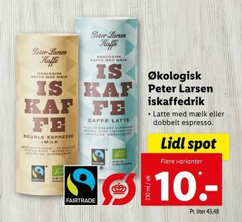 Let-Køb Økologisk Peter Larsen iskaffedrik tilbud