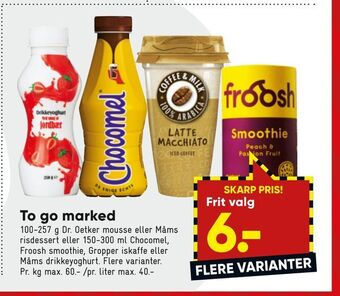 Bilka To go marked tilbud