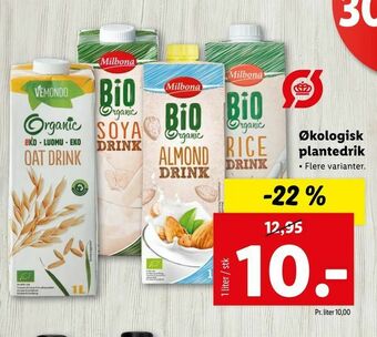 Økologisk plantedrik
