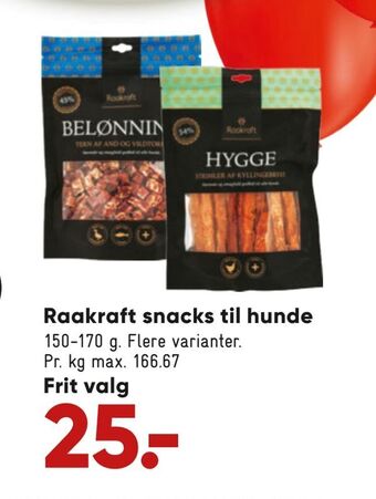 Bilka Raakraft snacks til hunde tilbud