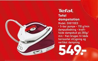 Bilka Tefal dampstation tilbud
