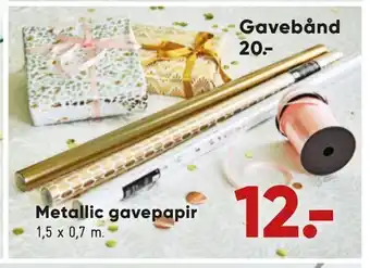 Bilka Metallic gavepapir tilbud