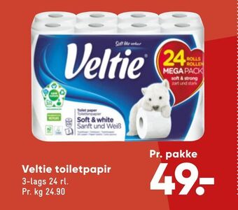 Bilka Veltie toiletpapir tilbud
