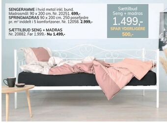 Daells Bolighus Sengeramme tilbud