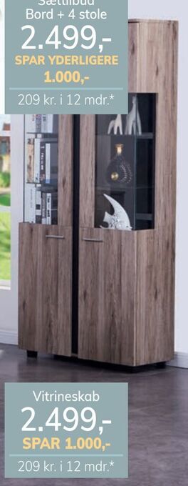 Daells Bolighus Vitrineskab tilbud