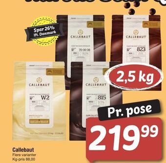 Fakta Tyskland Callebaut tilbud