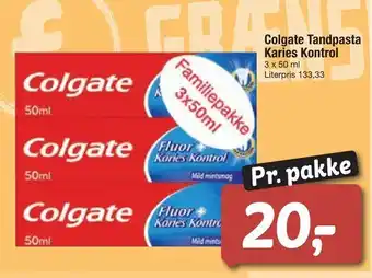 Fakta Tyskland Colgate tandpasta karies kontrol tilbud
