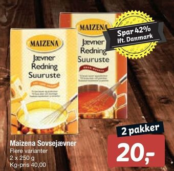 Maizena sovsejævner