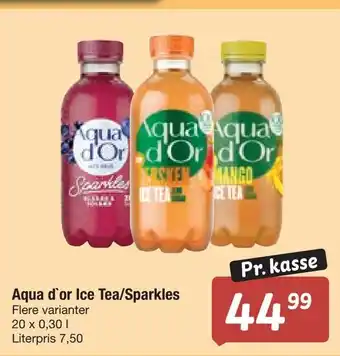 Fakta Tyskland Aqua d'or ice tea/sparkles tilbud
