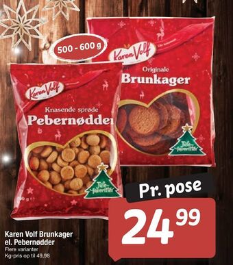 Fakta Tyskland Karen volf brunkager el. pebernødder tilbud