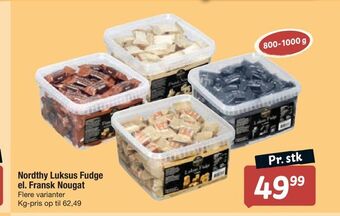 Fakta Tyskland Nordthy luksus fudge el. fransk nougat tilbud