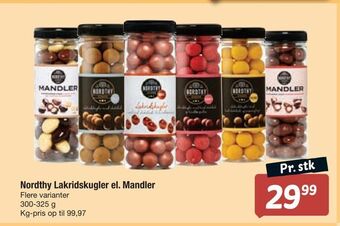 Fakta Tyskland Nordthy lakridskugler el. mandler tilbud