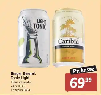 Fakta Tyskland Ginger beer el. tonic light tilbud