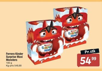 Fakta Tyskland Ferrero kinder surprise maxi monsters tilbud