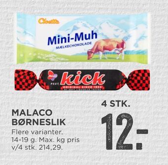 MENY Malaco børneslik tilbud