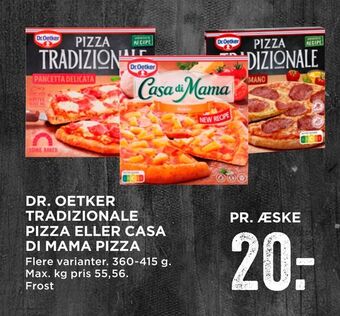 MENY Dr. oetker tradizionale pizza eller casa di mama pizza tilbud
