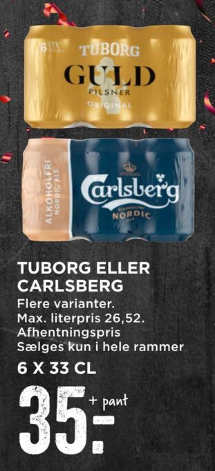 MENY Tuborg eller carlsberg tilbud