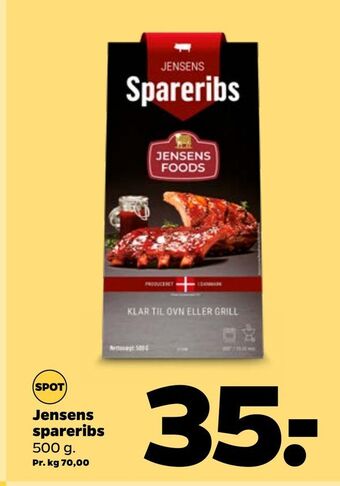 Netto Jensens spareribs tilbud