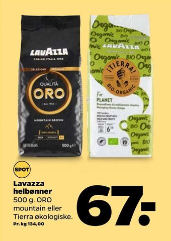 Netto Lavazza helbønner tilbud