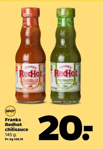 Netto Franks redhot chilisauce tilbud