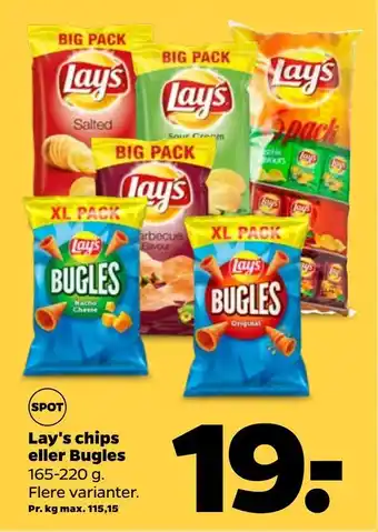 Netto Lay's chips eller bugles tilbud