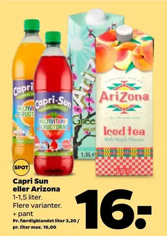 Netto Capri sun eller arizona tilbud