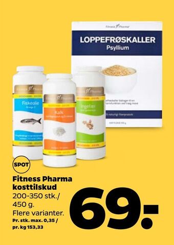 Netto Fitness pharma kosttilskud tilbud