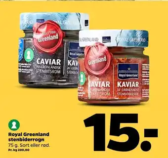 Netto Royal greenland stenbiderrogn tilbud