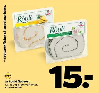 Netto La roulé flødeost tilbud