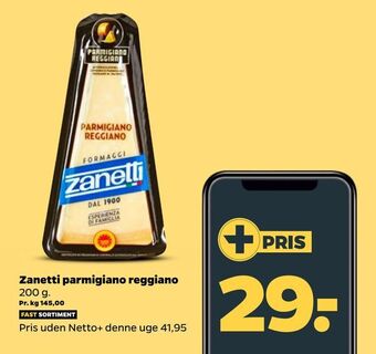 Netto Zanetti parmigiano reggiano tilbud