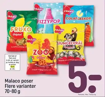 REMA 1000 Malaco poser tilbud