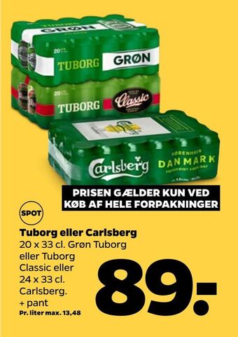 Netto Tuborg eller carlsberg tilbud
