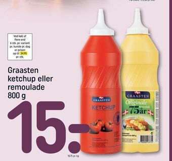 REMA 1000 Graasten ketchup eller remoulade tilbud