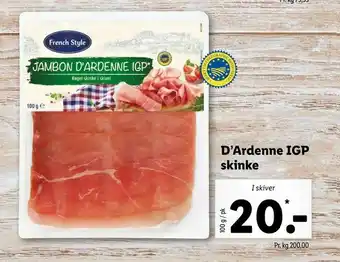 Let-Køb D'Ardenne IGP skinke tilbud